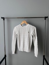Vintage Polo Ralph Lauren Cable Knit sweater women s White S