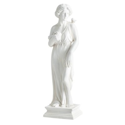 Griego M93 美品 MgO Garden Goddess of Greek Mythology Sculpture w/Antique Finish