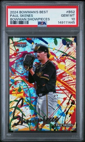 2024 Bowman's Best Paul Skenes Showpieces #BS-2 RC Pittsburgh Pirates PSA 10