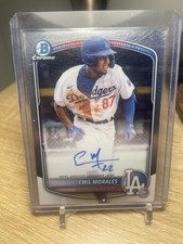 2025 Bowman Chrome Emil Morales Prospect Chrome Auto #CPA-EMO Dodgers