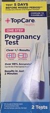 NEW Topcare One Step Pregnancy Test 2 Test Exp 11/30/2027