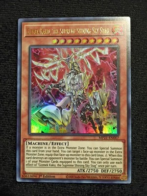 YuGiOh! Gizmek Kaku, the Supreme Shining Sky Stag, Ultra Rare 1st Ed