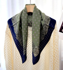 100 Silk Scarf Square Neckerchief 65X65cm Bandanna totem Print Shawl Wrap new