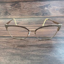 Tura Brilliance TE274 Gold Crystal Rhinestone Cat Eye Eyeglasses Frames Italy