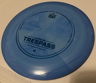 Dynamic Discs Supreme Trespass First Run 173g