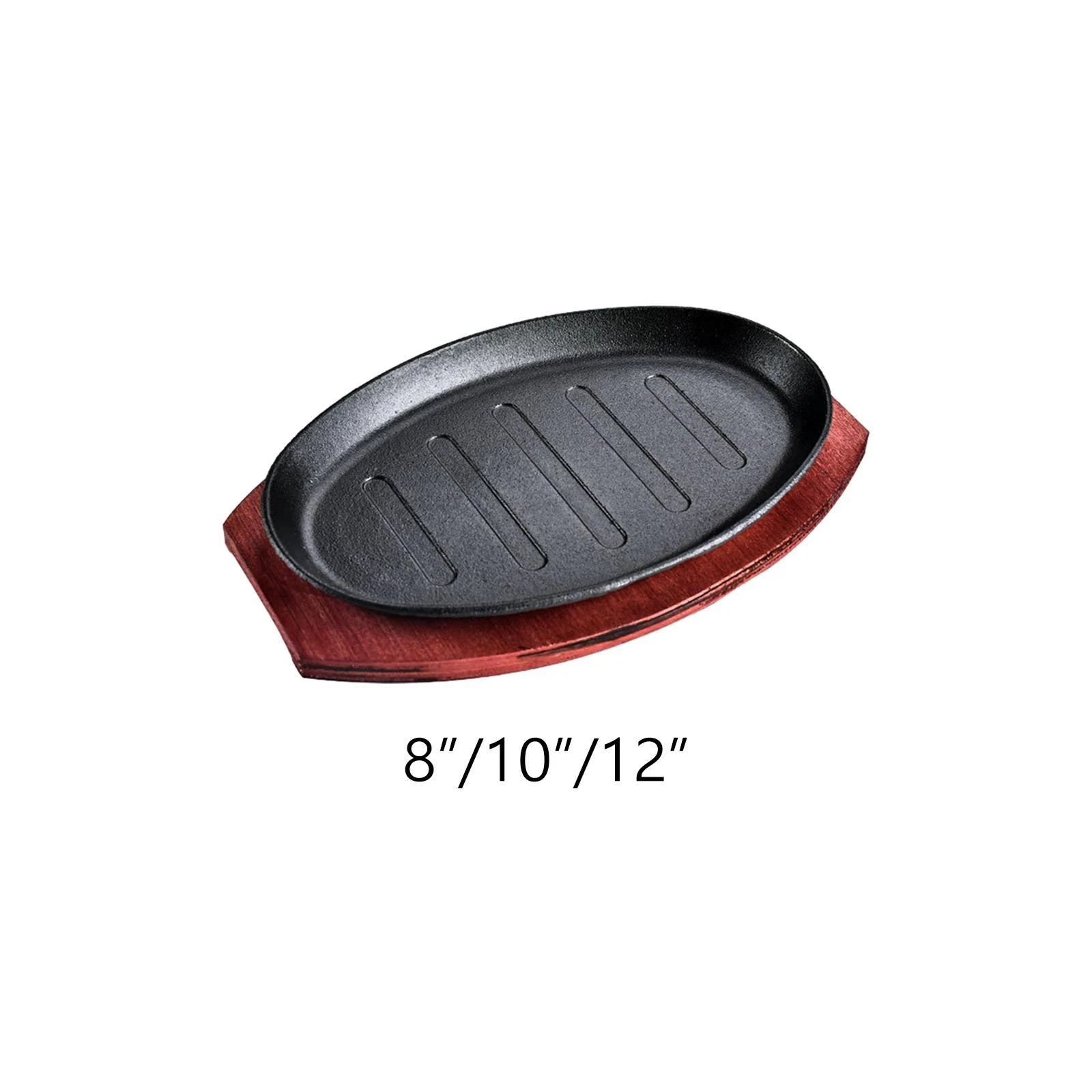 Steak Fry Plate BBQ Grill Pan Nonstick Server Platter Vegetables Grill Pan