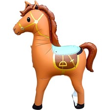 58" Jumbo Standing Animal Horse Foil Balloon,3D Noble Inflatable Horse Party ...