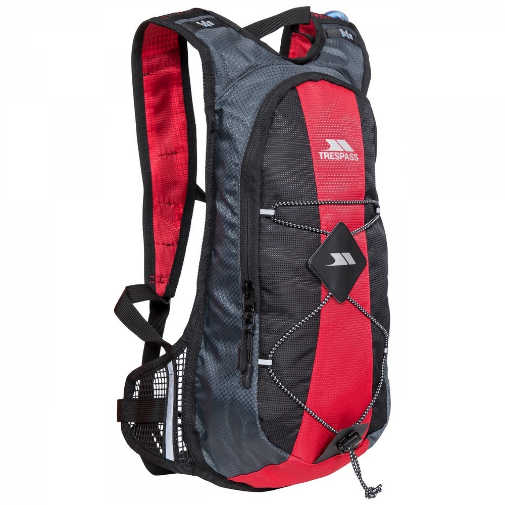 Trespass Mirror 15L Hydration Pack Backpack Red
