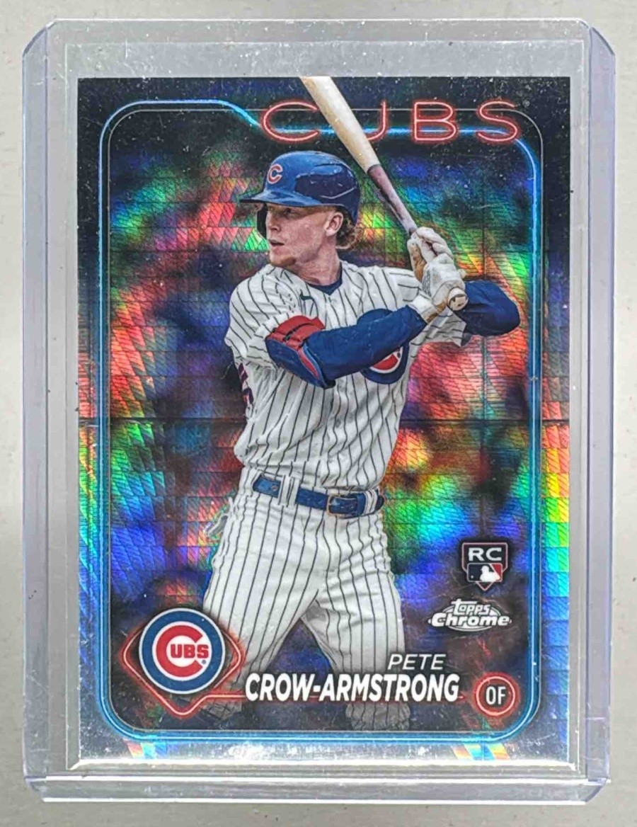 Pete Crow-Armstrong 2024 Topps Chrome #16 Prism Refractor Rookie RC