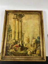 Vintage Ornate Picture Frame Classical Style Gold Leaf Baroque Art Pic Gilded