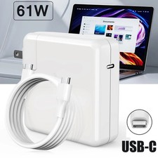 NEW 61W USB-C Type-C Power Adapter OEM Charger For MacBook PRO 13" A1718  Cable