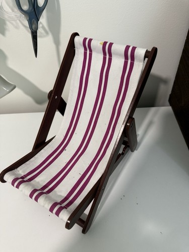 American Girl Rebecca 💜 Seashore Beach Chair Purple Special Edition Retired