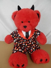 Build A Bear Red Devil Plush Stuffed Animal 16” BAB Valentines Suit Boxers 2023