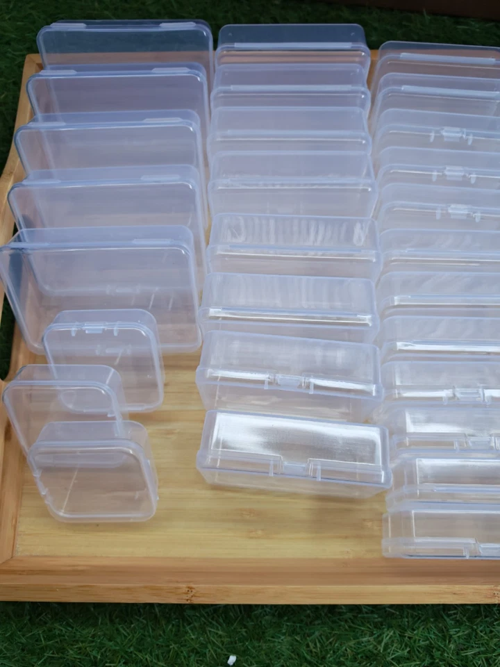 Lot de divers boites en plastique transparentes pour rangement - Photo 4/4