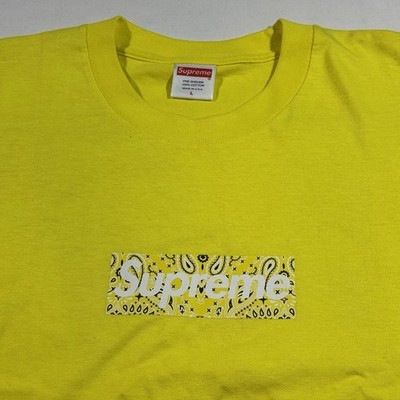 Supreme Bandana Box Logo T-Shirt Men's Large Paisley FW19