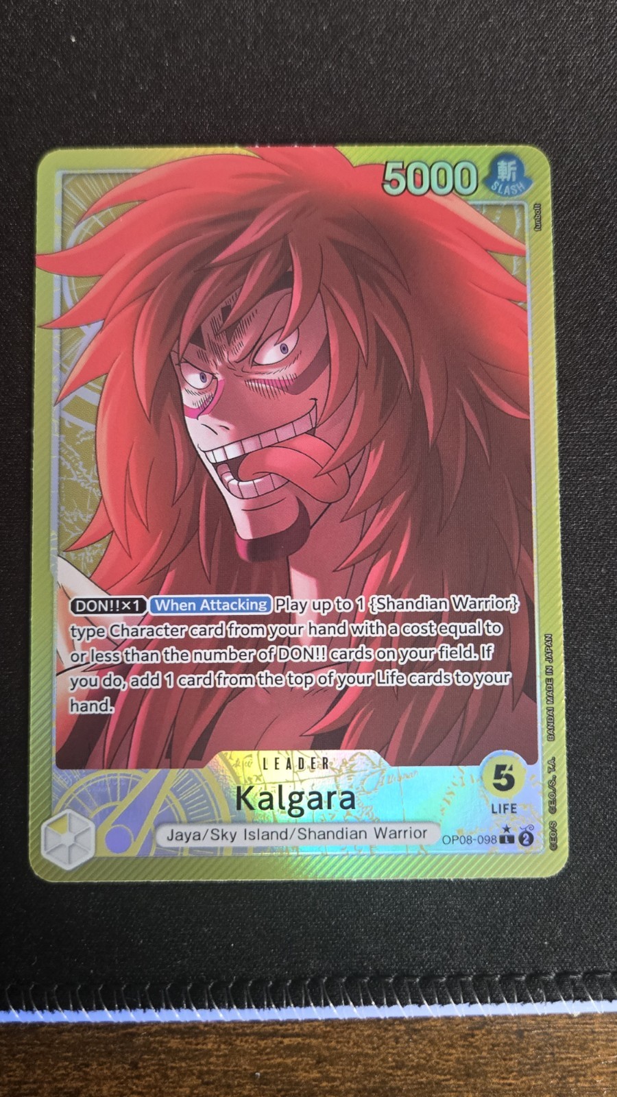 One Piece TCG: Two Legends OP08-098 Kalgara Leader (Alt Art / Parallel) - M/NM