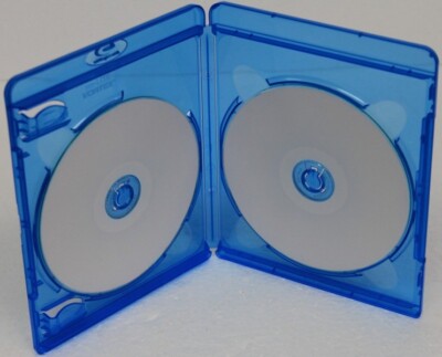 Premium Standard Replacement 2-Disc Double Blu-ray Cases Dual