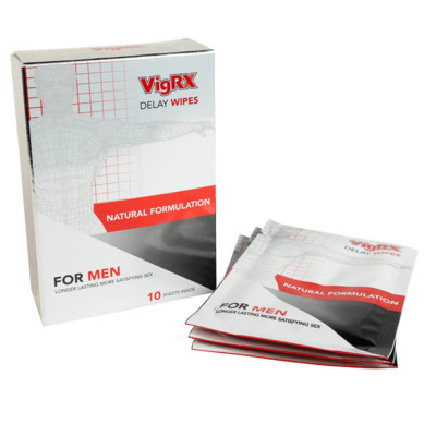 VigRX Delay Wipes Last Longer Male Enhancement Desensitizer - 1 Month Supply