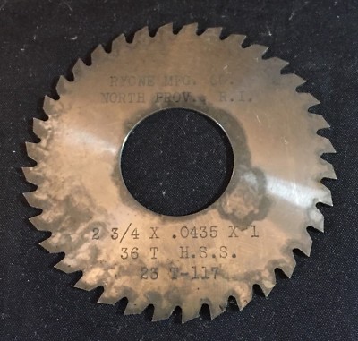 3 x .025 x 1/" HSS Jewelers Slotting Saw