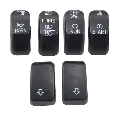 Chrome Switch Housing Kit * 6pcs switches for Harley Touring '14-later XL Dyna - Picture 10 of 17