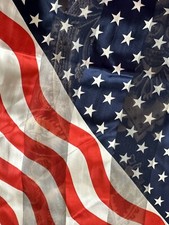 American Flag Scarf Patriotic Red White Blue Stars Stripes Approx 39x39