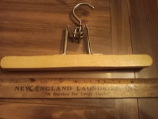 Vintage Wooden Locking Pants Hanger-  24-1390 