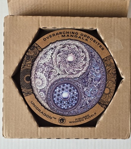 Mandala Overarching Opposites Figured Wooden Puzzle King Size 13” 350 pieces - Picture 15 of 17