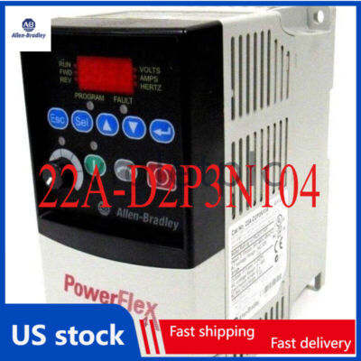 22AD2P3N104 Allen-Bradley 22A-D2P3N104 /A 4 0.75 kW 1 HP AC Drive PLC ！ AB