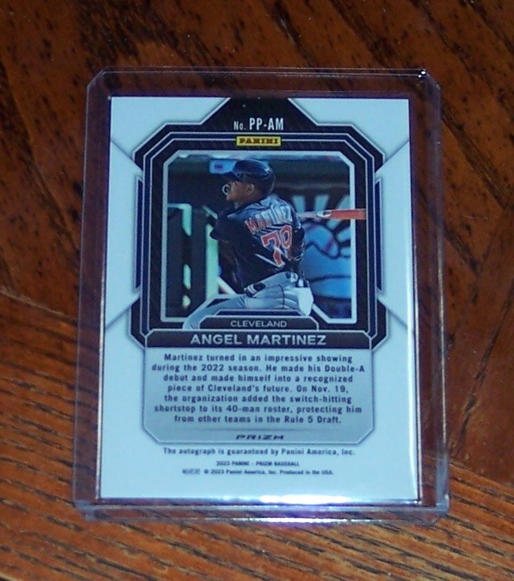 2023 Panini Prizm Angel Martinez Potential Penmanship Autograph