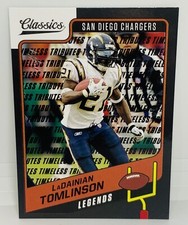2021 Classics LaDainian Tomlinson 1/1 BLACK Timeless Tributes Parallel Chargers