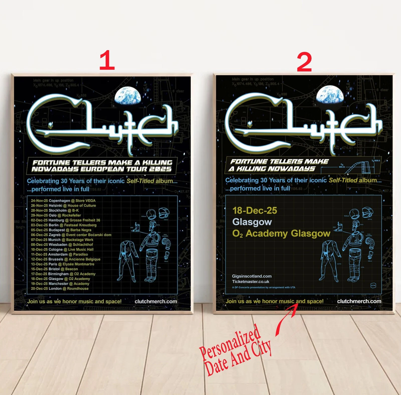 Custom Clutch - Tour 2025 Poster