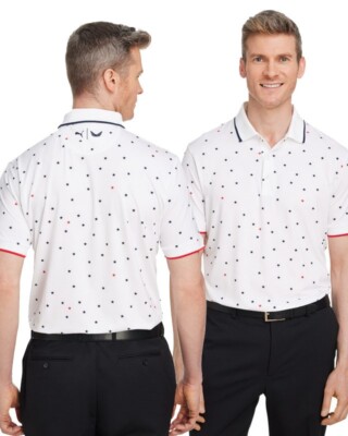 Puma Golf - Volition Skylight Patriotic Polo - 537477, Golf shirts, dad gift
