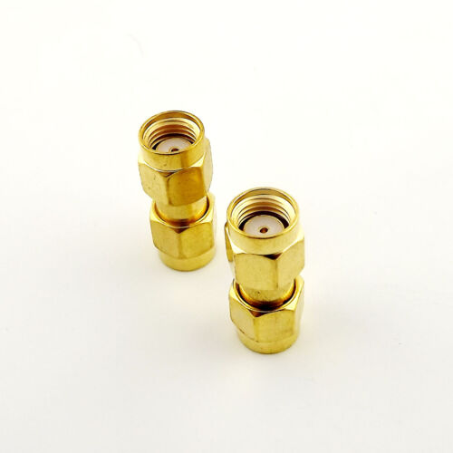 10pcs RP-SMA Male Jack to RP-SMA Male Female Pin Straight RF Connector Adapter - Picture 2 of 5