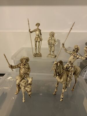 Don Quijotte de la Mancha und Sancho Panso 6 x Figur Werbefiguren Spanien