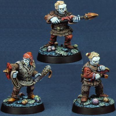 Reaper Dark Heaven Legends 02945 Derro Warriors x3 Evil Gray Chaos Dwarf Duergar