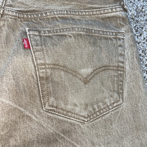 Levi’s 501 Jeans Mens 32 X 28.5 Button Fly Straight Leg Denim Classic Brown - Picture 13 of 13