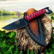 Hunting knife, Carbon steel knife, best camping outdoor Knife, Bottle opener 