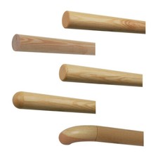Handlauf Holz Kiefer Fichte Tanne Wand Treppe Geländer lackiert Ø 42 mm