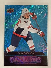 2020-21 Upper Deck John Carlson Dazzlers Blue #DZ-48 Series 1 Hockey Capitals