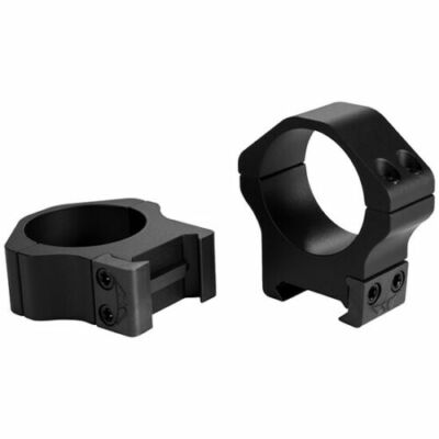 Warne Maxima Horizontal 1'' Medium Fixed Steel Scope Rings Black 501M