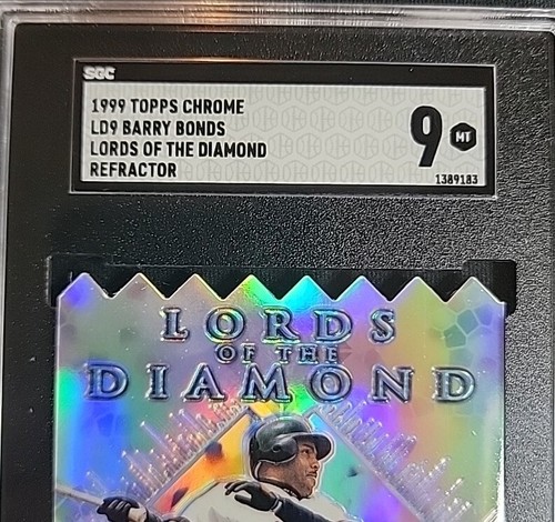 RARE REFRACTOR 99' Barry Bonds Topps Chrome Lords Of The Diamond LD9 SGC 9 POP 2 - Picture 2 of 6