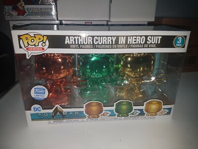 Funko Pop Arthur Curry In Hero Suit 3 Pack Funko Shop Exclusive