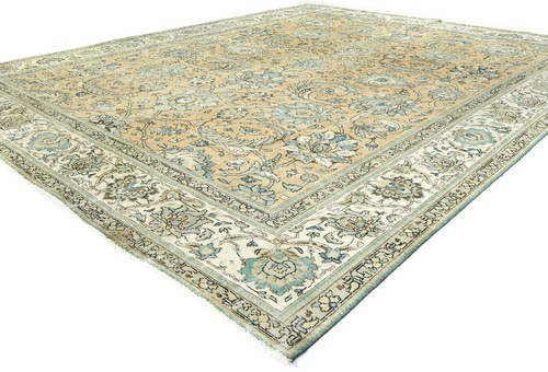 10X12 ft Distressed Semi-Antique Oriental Wool Rug Vintage Muted Floral Carpet - Picture 3 of 12