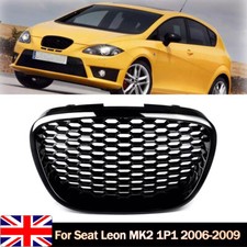 Front Hood Grill For Seat Leon MK2 1P1 2006-2009 Front Kidney Grille Gloss Black