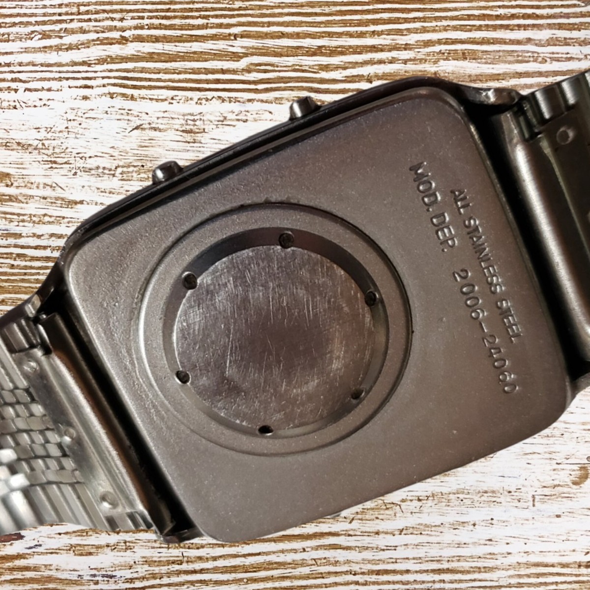 bucherer vintage analog digital watch Rare!! 2 Time Stopwatch