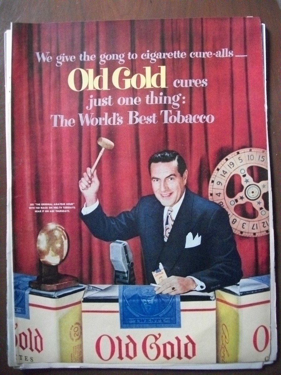 old cigarette tv ads Big Tobacco in the Big Apple: Radio and Commercials The Center for the Study of Tobacco and Society VTG 1951 Original Magazine Ad