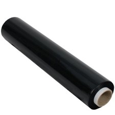STRONG BLACK PALLET WRAP ROLLS STRETCH SHRINK PARCEL PACKING CLING FILM 