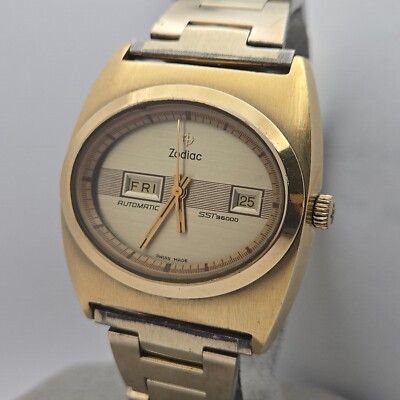 Vintage ZODIAC 864-967 men's automatic watch SST 36000