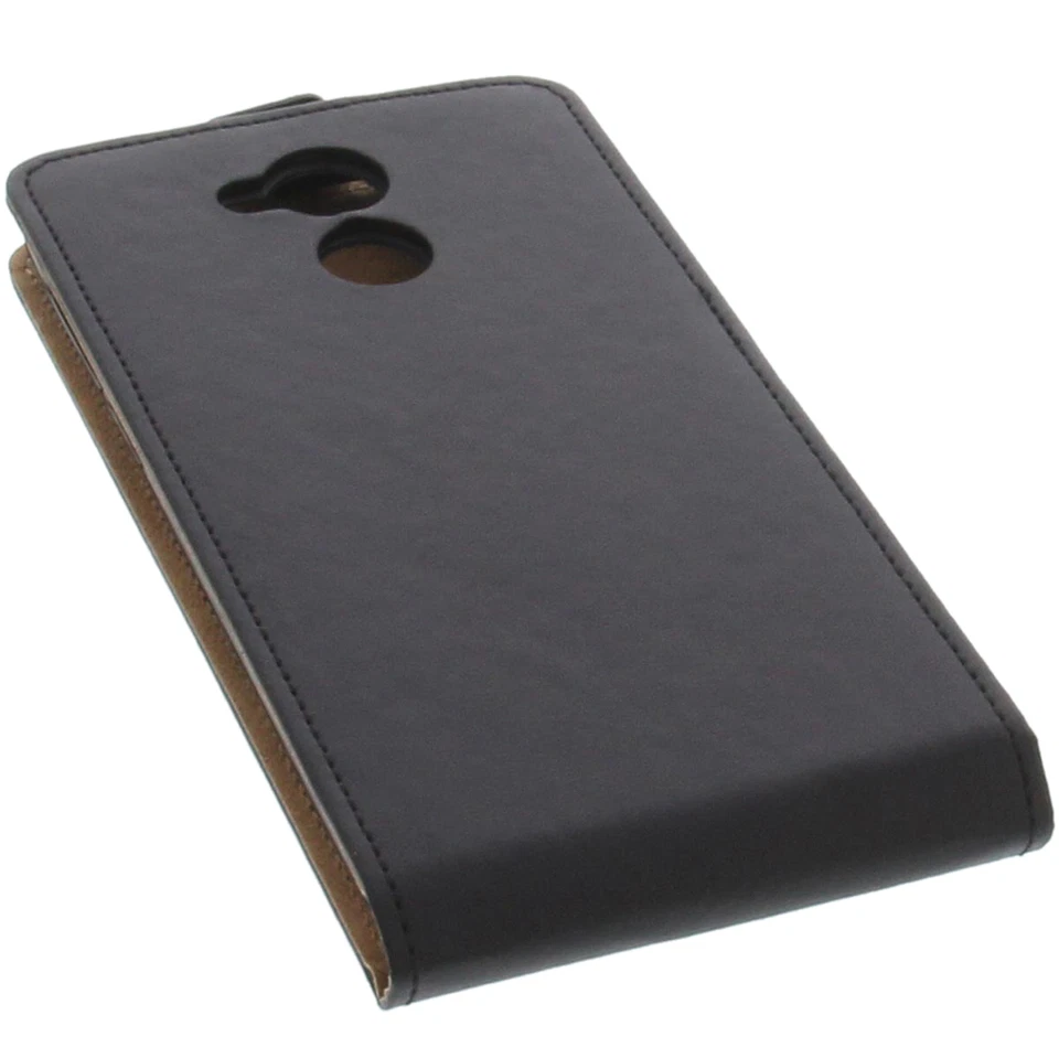 Custodia per Huawei Honor 6c Custodia Cellulare Modello Flip Custodia Nera - Immagine 4 di 4