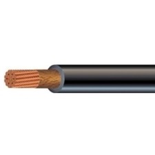 4 AWG EPDM BLACK WELDING AND BATTERY CABLE - HIGH FLEX - HIGH TEMP - USA - 25 FT